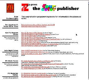 Ziff-Davis Press Web Screenshot
